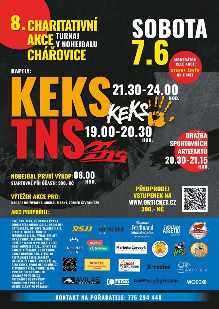 Oslavte s námi 30 let Nadace Křižovatka na charitativním večeru v Chářovicích!